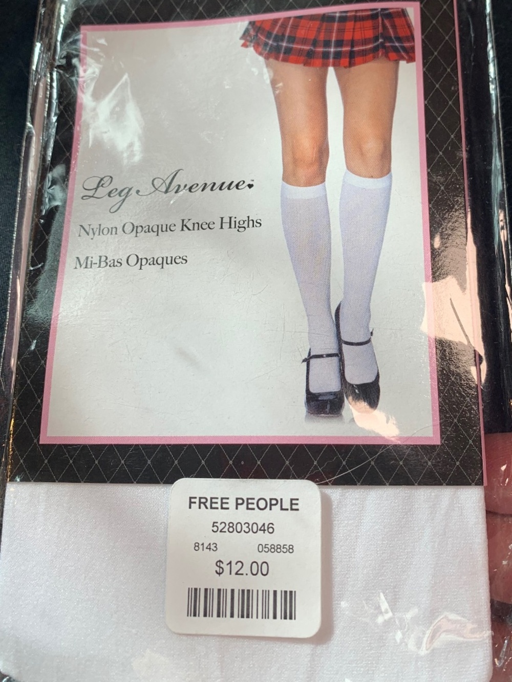 Free People Nylon Opaque tights socks knee high NEW